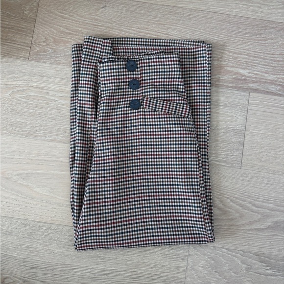 Zara Pants - Zara Plaid Trousers